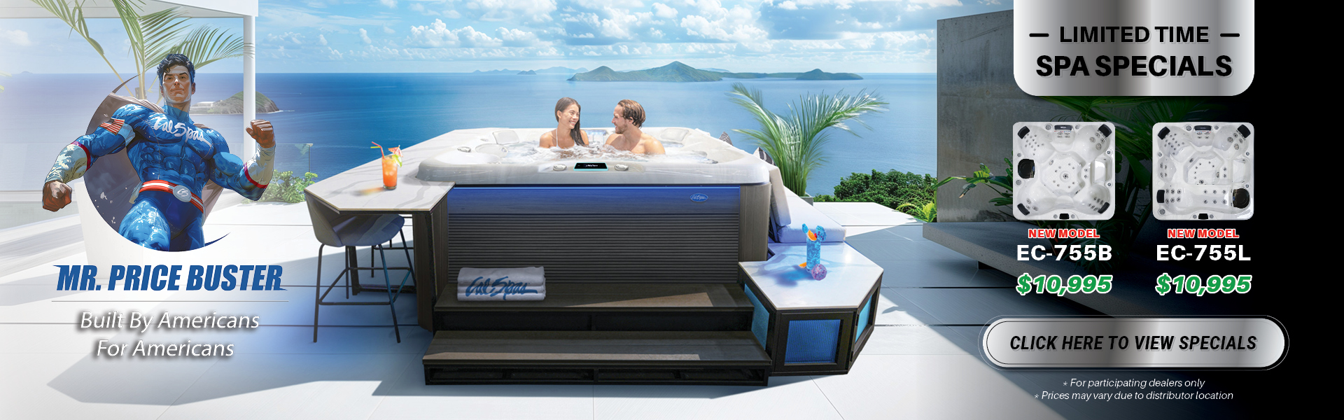 Calspas hot tub being used in a family setting - Stamford