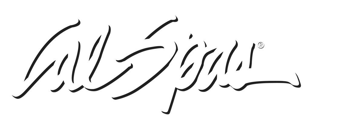 Calspas White logo Stamford